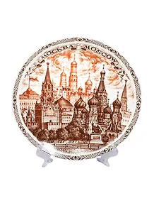 Тарелка Москва ХВБ (фарфор) (D20) (20-9BR-19)