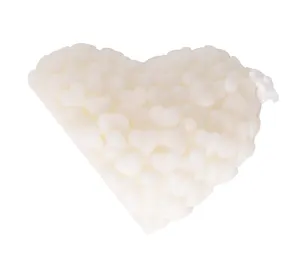 Свеча ароматическая Сердце (белая) (5х5) (ПВХ бокс) (12-9314B-2)