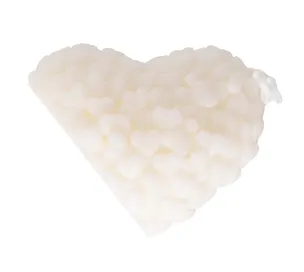 Свеча ароматическая Сердце (белая) (5х5) (ПВХ бокс) (12-9314B-2) 3072786