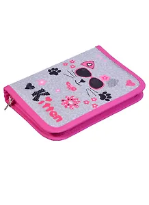 Пенал школьный 1 отделение "Meow"