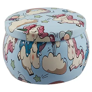 Шкатулка круглая Единорог (металл) (6,5х5) (12-09412-03563-17)