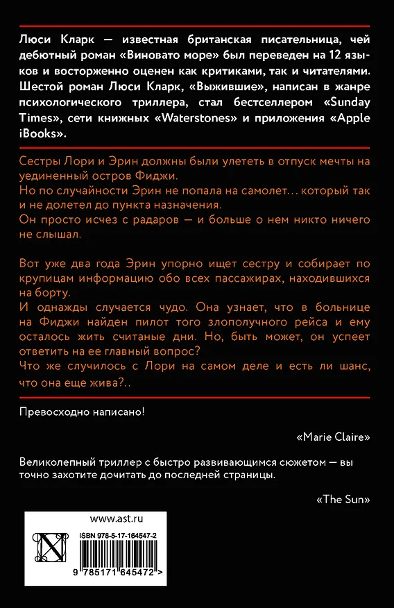 Книга Выжившие (Люси Кларк) — 2