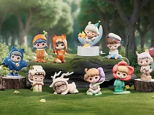 Коллекционная фигурка Внимательно слушаю, серии Анму TNT Space, высота 10.6см, Blind Box, 12-T3012-6
