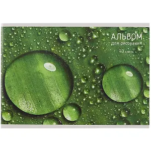 Альбом для рисования Listoff, Nature, А4, 40 листов, на скрепке