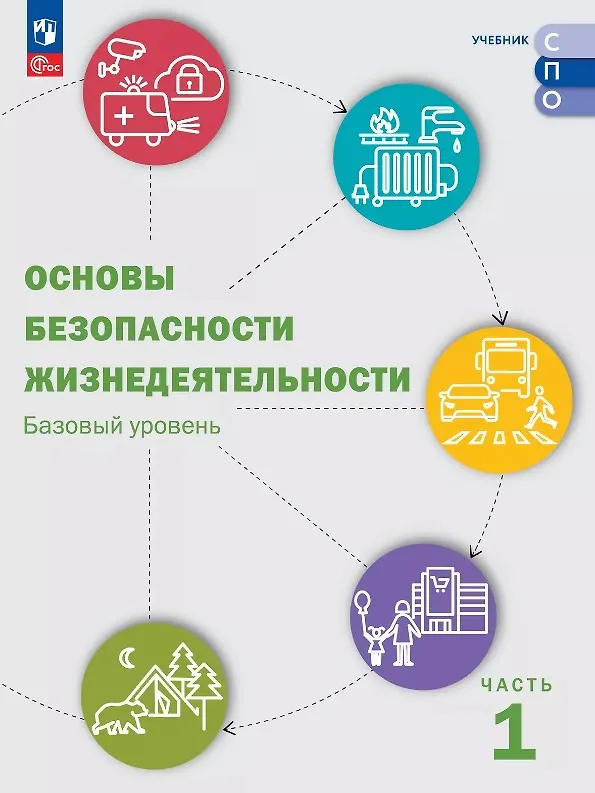 Книга Основы безопасности жизнедеятельности. Базовый уровень. Учебник для СПО. В двух частях. Часть 1. ФГОС 2021 () — 1