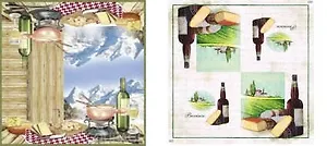 Набор для творчества,Салфетки для декупажа, Фондю - 2 шт.