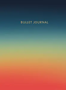 Книга для записей А5 160стр тчк. "Bullet Journal (закат)" с наклейками