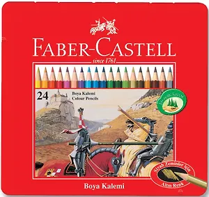 Карандаши цветные "Рыцарь", 24 цв., Faber-Castell
