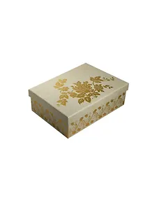 Коробка подарочная "Golden tracery" 20*13.5*6 прямоугольная, гологр.тиснение, картон, Вейксинг