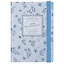 Записная книжка А6 96л кл. "CREATOR. Forget-me-nots" 7БЦ, лам.soft touch, резинка, офсет — 3128304 — 1