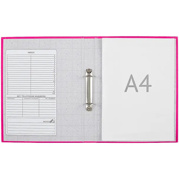 Папка на кольцах А4 "Неон", розовая 239654 — 4