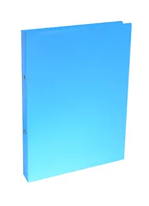 Папка 2кольца А4 24мм "Neon" голубая, пластик, Erich Krause
