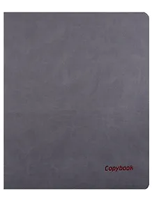 Тетрадь в клетку Феникс+, "Наппа серая", А4, 80 листов