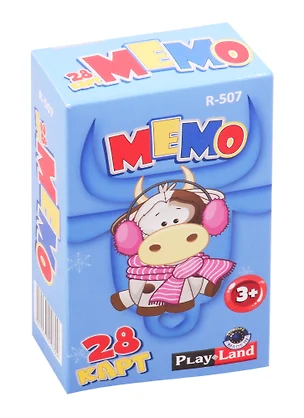 Карточная игра Play Land МЕМО. Коровка — 2820668 — 1