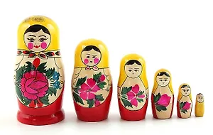 Матрешка 6 кукол 6*13*6 см (288683)