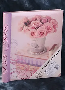 Фотоальбом магнитный 10 листов Ваза с розами (44856)