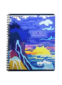 Тетрадь в клетку Silwerhof, Imagination, 80 листов, в ассортименте