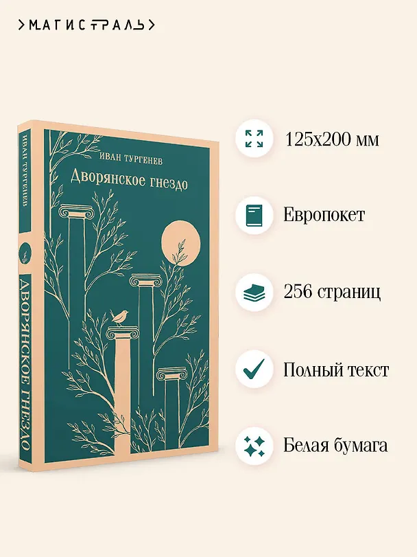Книга Дворянское гнездо (Иван Тургенев) — 6