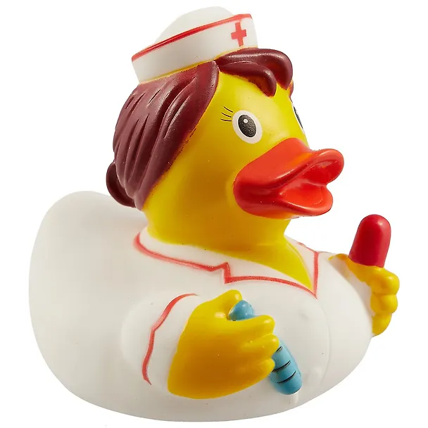 Игрушка для ванной, уточка резиновая FUNNY DUCKS "Уточка медсестра 2" (1886) 2530531 — 1