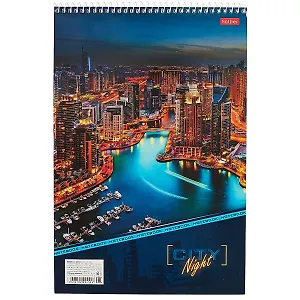 Блокнот в клетку «Night сity», 80 листов, А4