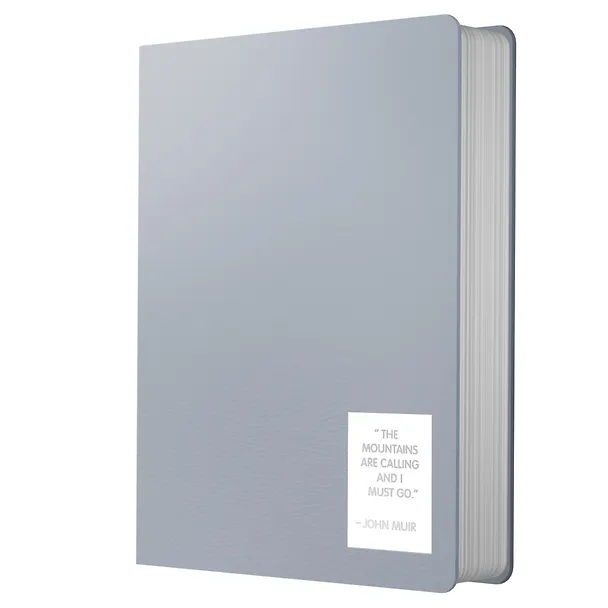 Записная книжка «Nuances. Дымка» А6+, 136 листов в клетку, экокожа, Listoff 3126006 — 1