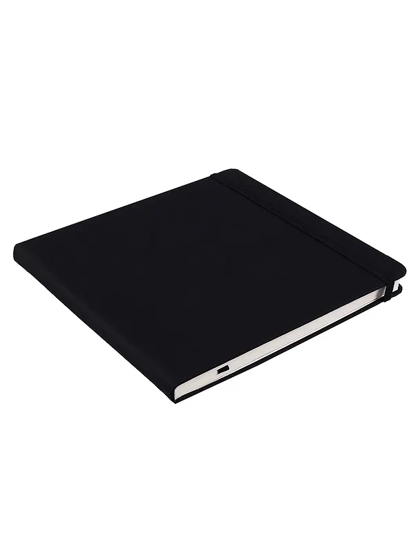 Книга для записей 17*17 100л кл. "Make your mark" черн.тв.переплет, тонир.блок, резинка, ляссе, инд.уп. 2952082 — 11