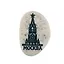 Магнит в форме гальки с гравировкой  Москва. Спасская башня, 5*3,5 см   1779643 — 2585387 — 3