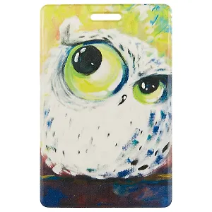 Чехол для карточек Сова на зеленом фоне