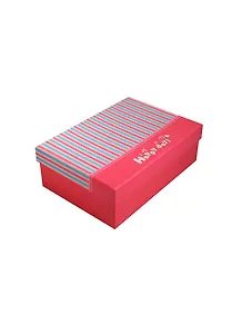 Коробка подарочная 20*13*6см, "Happy day", полоска, розовая, картон, Хансибэг