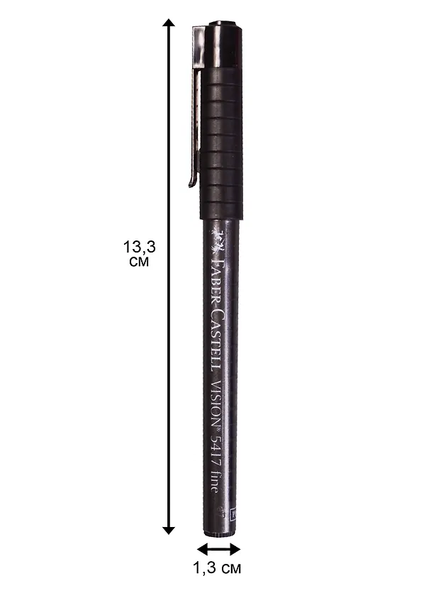 Гелевая ручка черная автоматическая, Vision 5417, Faber-Castell 242826 — 3