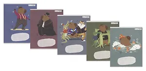 Тетрадь в клетку Listoff, "Капибар Капибаров", 18 листов, в ассортименте