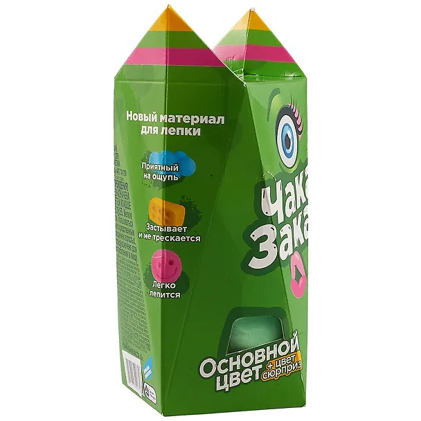 Пластилин Genio Kids, Чака Зака, легкий для детской лепки 35 г, зеленый 2755269 — 2