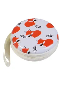 Монетница на молнии Лиса спящая (7см) (металл) (ПВХ бокс)