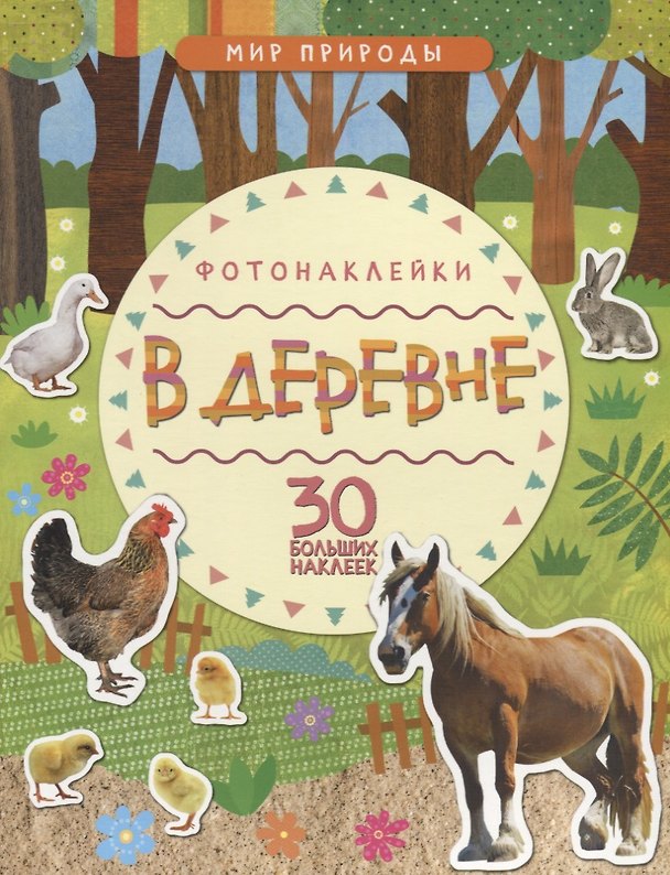 Книга Мир природы. Фотонаклейки. В деревне () — 1