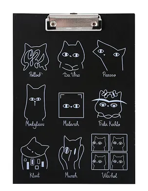 Планшет А4 "Коты-художники", лам. картон 3108263