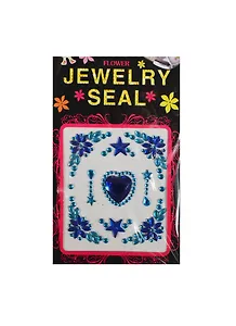 Стразы отдельные на пленке Jewelry Seal (1461-2/14) (синее сердце)