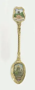 Ложка эмаль СПб Исаакий т. зол.[SP1-1-00001]
