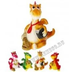 Фигурка декоративная Дракон (8см) (546020) (4 вида) (Ремеко) 2296691