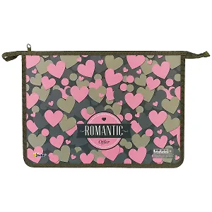 Папка для тетрадей «Сердечки арт», А4