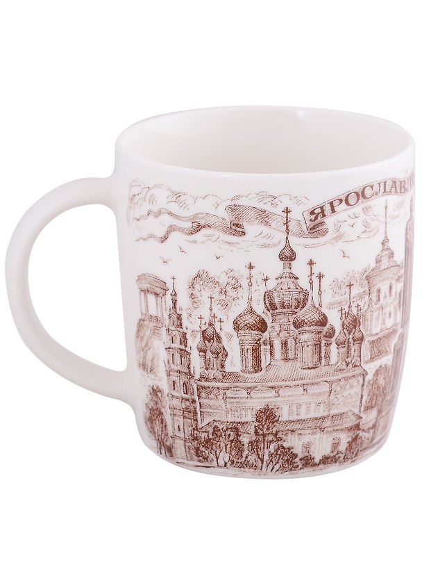 Кружка Ярославль рис.коричн. (фарфор)(350мл) 2913490 — 1