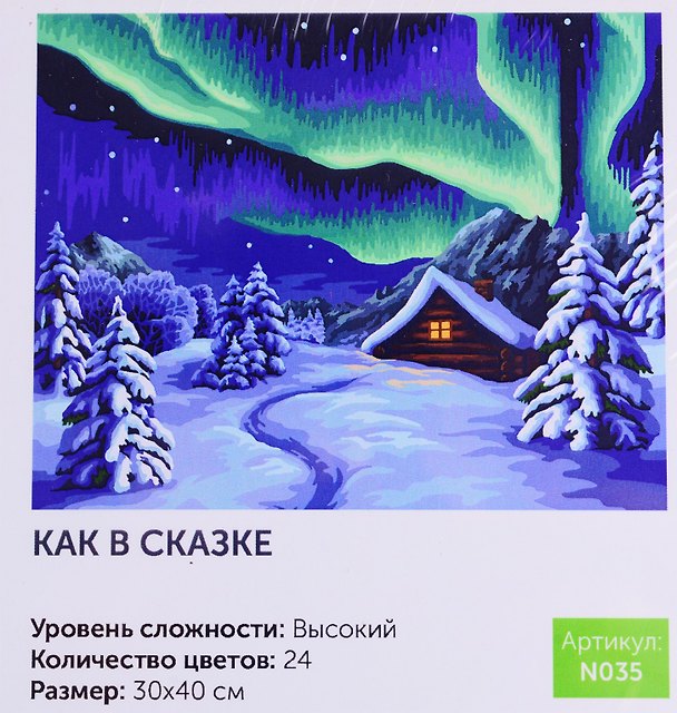 Картина по номерам Как в сказке (N035) (30х40 см) (24цв.) (коробка) (Art idea) 2793394 — 1
