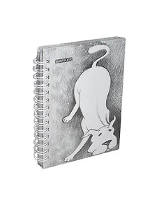 Записная книжка А6 100л кл. "DOGS" тв.обл., гребень, мат.лам., выб.УФ-лак, ассорти, MARKER ARTE