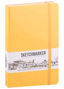 Скетчбук 13*21 80л "Sketchmarker" оранжевый, нелинованн. 140г/м2, слоновая кость, тв.обл.