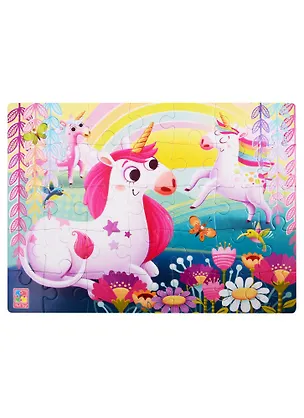 Мягкие пазлы  Единороги А4 35 элементов Vladi Toys 2828343