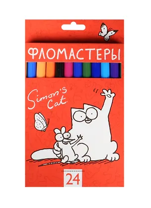 Фломастеры "Кот Саймона", 24 цвета 238980