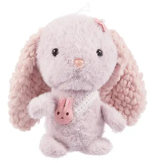 Мягкая игрушка Зайка волнистые ушки сиреневый 3093858
