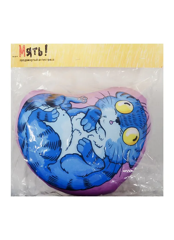 Мягкая игрушка-антистресс Кот синий (30х32) 2503494 — 1