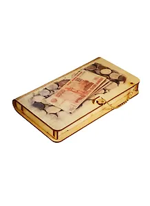 Шкатулка дерево с застежкой на цепочке Рубли (1176983) (17?9?4)