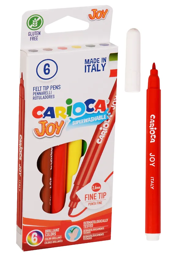 Фломастеры «Joy» Carioca, 6 цветов 201016 — 2