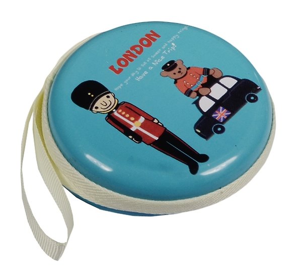 Монетница на молнии «Лондон», металл, 7х3 см 2517520 — 1